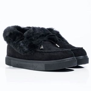 Fuzzy moccasins shoes